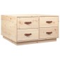 vidaXL Mesa de centro de madera maciza de pino 80x80x45 cm vidaXL Mesa de centro de madera maciza de pino 80x80x45 cm