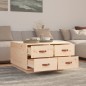 vidaXL Mesa de centro de madera maciza de pino 80x80x45 cm vidaXL Mesa de centro de madera maciza de pino 80x80x45 cm