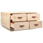 vidaXL Mesa de centro de madera maciza de pino 80x80x45 cm vidaXL Mesa de centro de madera maciza de pino 80x80x45 cm