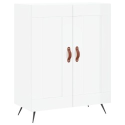 vidaXL Aparador de madera contrachapada blanco brillante 69,5x34x90 cm