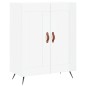 vidaXL Aparador de madera contrachapada blanco brillante 69,5x34x90 cm