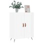 vidaXL Aparador de madera contrachapada blanco brillante 69,5x34x90 cm