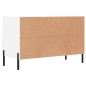 vidaXL Mueble para TV madera contrachapada blanco 80x36x50 cm vidaXL Mueble para TV madera contrachapada blanco 80x36x50 cm