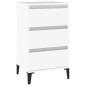 vidaXL Mesita de noche madera contrachapada blanca 40x35x70 cm vidaXL Mesita de noche madera contrachapada blanca 40x35x70 cm