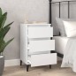 vidaXL Mesita de noche madera contrachapada blanca 40x35x70 cm vidaXL Mesita de noche madera contrachapada blanca 40x35x70 cm