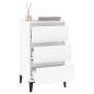vidaXL Mesita de noche madera contrachapada blanca 40x35x70 cm vidaXL Mesita de noche madera contrachapada blanca 40x35x70 cm