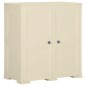 vidaXL Armario de plástico diseño madera blanco angora 79x43x85,5 cm vidaXL Armario de plástico diseño madera blanco angora 79x43x85,5 cm