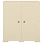 vidaXL Armario de plástico diseño madera blanco angora 79x43x85,5 cm vidaXL Armario de plástico diseño madera blanco angora 79x43x85,5 cm