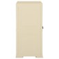 vidaXL Armario de plástico diseño madera blanco angora 79x43x85,5 cm vidaXL Armario de plástico diseño madera blanco angora 79x43x85,5 cm