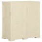 vidaXL Armario de plástico diseño madera blanco angora 79x43x85,5 cm vidaXL Armario de plástico diseño madera blanco angora 79x43x85,5 cm