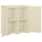 vidaXL Armario de plástico diseño madera blanco angora 79x43x85,5 cm vidaXL Armario de plástico diseño madera blanco angora 79x43x85,5 cm