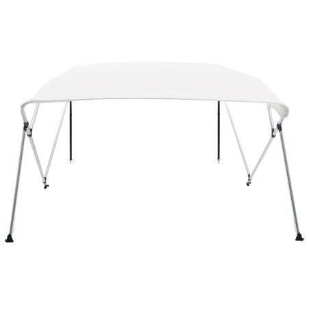 vidaXL Toldo Bimini de 4 arcos blanco 243x180x137 cm