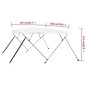 vidaXL Toldo Bimini de 4 arcos blanco 243x180x137 cm vidaXL Toldo Bimini de 4 arcos blanco 243x180x137 cm