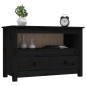 vidaXL Mueble de TV de madera maciza de pino negro 79x35x52 cm vidaXL Mueble de TV de madera maciza de pino negro 79x35x52 cm