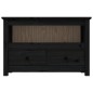 vidaXL Mueble de TV de madera maciza de pino negro 79x35x52 cm vidaXL Mueble de TV de madera maciza de pino negro 79x35x52 cm