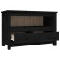 vidaXL Mueble de TV de madera maciza de pino negro 79x35x52 cm vidaXL Mueble de TV de madera maciza de pino negro 79x35x52 cm