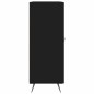 vidaXL Aparador de madera de ingeniería negro 69,5x34x90 cm