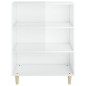 vidaXL Aparador madera contrachapada blanco brillante 69,5x32,5x90 cm vidaXL Aparador madera contrachapada blanco brillante 69,5x32,5x90 cm