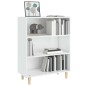 vidaXL Aparador madera contrachapada blanco brillante 69,5x32,5x90 cm vidaXL Aparador madera contrachapada blanco brillante 69,5x32,5x90 cm