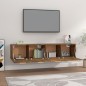 vidaXL Armarios pared 2 uds contrachapada roble ahumado 80x35x36,5 cm vidaXL Armarios pared 2 uds contrachapada roble ahumado 80x35x36,5 cm