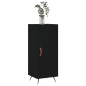 vidaXL Aparador de madera contrachapada negro 34,5x34x90 cm vidaXL Aparador de madera contrachapada negro 34,5x34x90 cm