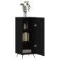 vidaXL Aparador de madera contrachapada negro 34,5x34x90 cm vidaXL Aparador de madera contrachapada negro 34,5x34x90 cm