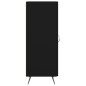 vidaXL Aparador de madera contrachapada negro 34,5x34x90 cm vidaXL Aparador de madera contrachapada negro 34,5x34x90 cm