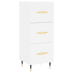 vidaXL Aparador madera de ingeniería blanco 34,5x34x90 cm