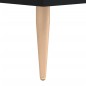 vidaXL Aparador de madera contrachapada negro 34,5x34x90 cm