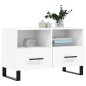 vidaXL Mueble para TV madera contrachapada blanco 80x36x50 cm
