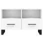 vidaXL Mueble para TV madera contrachapada blanco 80x36x50 cm