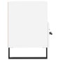 vidaXL Mueble para TV madera contrachapada blanco 80x36x50 cm
