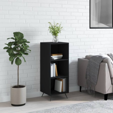 vidaXL Estantería madera de ingeniería negro 34,5x32,5x90 cm