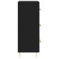 vidaXL Aparador de madera contrachapada negro 34,5x34x90 cm vidaXL Aparador de madera contrachapada negro 34,5x34x90 cm