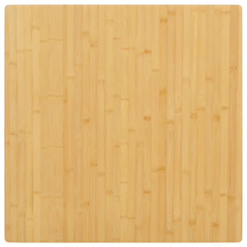 vidaXL Tablero de mesa de bambú 70x70x1,5 cm