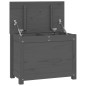vidaXL Caja de almacenaje madera maciza de pino gris 60x32x45,5 cm vidaXL Caja de almacenaje madera maciza de pino gris 60x32x45,5 cm
