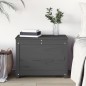 vidaXL Caja de almacenaje madera maciza de pino gris 60x32x45,5 cm vidaXL Caja de almacenaje madera maciza de pino gris 60x32x45,5 cm