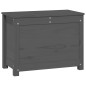 vidaXL Caja de almacenaje madera maciza de pino gris 60x32x45,5 cm vidaXL Caja de almacenaje madera maciza de pino gris 60x32x45,5 cm