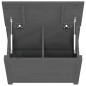 vidaXL Caja de almacenaje madera maciza de pino gris 60x32x45,5 cm vidaXL Caja de almacenaje madera maciza de pino gris 60x32x45,5 cm