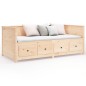 vidaXL Sofá cama de madera maciza de pino 100x200 cm vidaXL Sofá cama de madera maciza de pino 100x200 cm