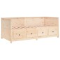 vidaXL Sofá cama de madera maciza de pino 100x200 cm vidaXL Sofá cama de madera maciza de pino 100x200 cm