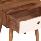 vidaXL Mesita de noche de madera maciza de sheesham 45x30x45 cm vidaXL Mesita de noche de madera maciza de sheesham 45x30x45 cm