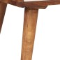 vidaXL Mesita de noche de madera maciza de sheesham 45x30x45 cm vidaXL Mesita de noche de madera maciza de sheesham 45x30x45 cm