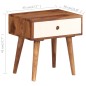vidaXL Mesita de noche de madera maciza de sheesham 45x30x45 cm vidaXL Mesita de noche de madera maciza de sheesham 45x30x45 cm