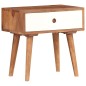 vidaXL Mesita de noche de madera maciza de sheesham 45x30x45 cm vidaXL Mesita de noche de madera maciza de sheesham 45x30x45 cm