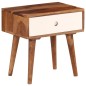 vidaXL Mesita de noche de madera maciza de sheesham 45x30x45 cm vidaXL Mesita de noche de madera maciza de sheesham 45x30x45 cm