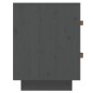 vidaXL Mesita de noche madera maciza de pino gris 40x34x45 cm vidaXL Mesita de noche madera maciza de pino gris 40x34x45 cm