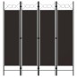 vidaXL Biombo divisor de 4 paneles marrón 160x180 cm vidaXL Biombo divisor de 4 paneles marrón 160x180 cm