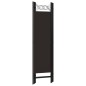 vidaXL Biombo divisor de 4 paneles marrón 160x180 cm vidaXL Biombo divisor de 4 paneles marrón 160x180 cm