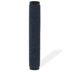 vidaXL Alfombra de entrada rectangular de nudo 90x150 cm azul